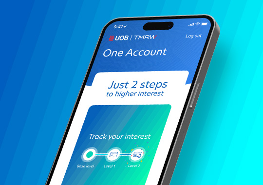 Get up to 6% p.a.* with UOB One Account