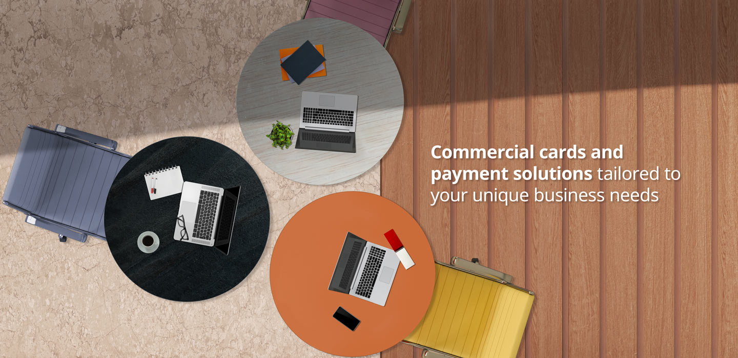 Commercial cards and solutions
