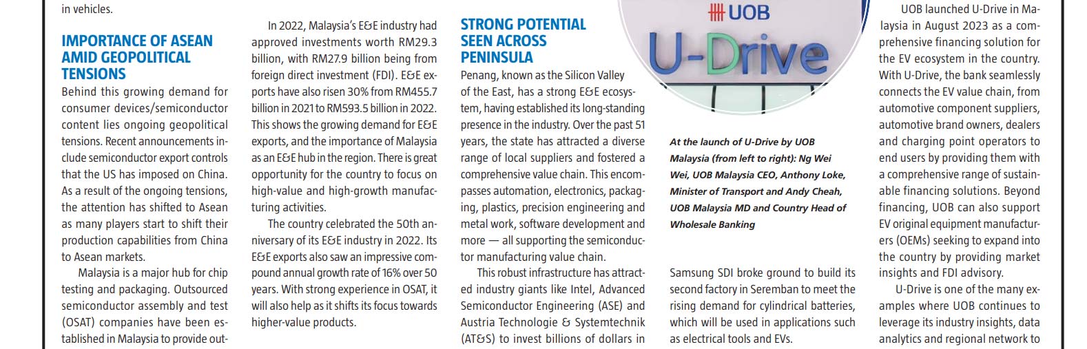 Malaysia is well positioned to support growth in the semiconductor space